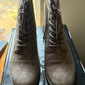 Torrid Brown Lace-Up Ankle Boots